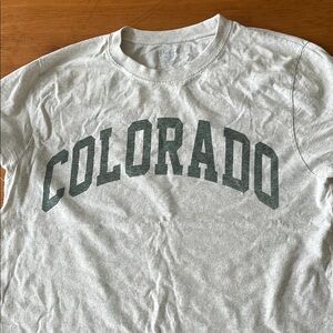 Gray T-Shirt with Colorado Print